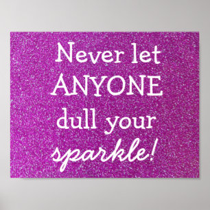 Póster Poster Purple Sparkle