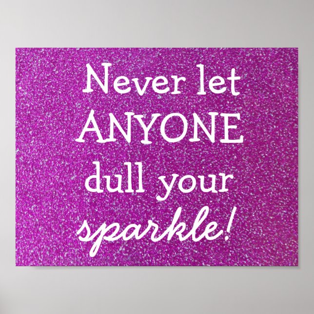 Póster Poster Purple Sparkle (Frente)