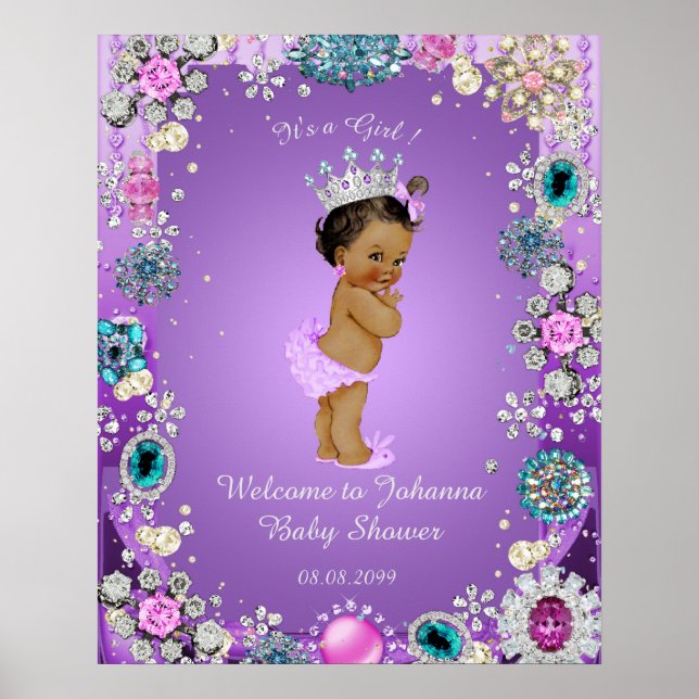 Póster Poster Púrpura de Sirena, joyería, 16x20 (Frente)