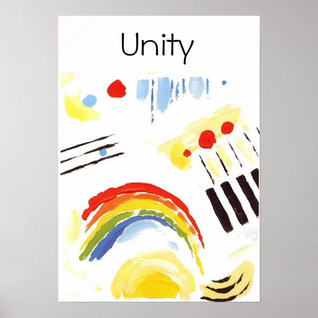 Póster poster Quaker de unidad (Frente)