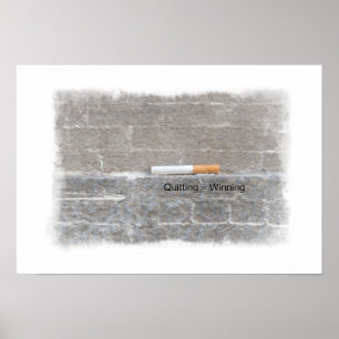 Póster Poster que fuma abandonado - abandonando = ganando