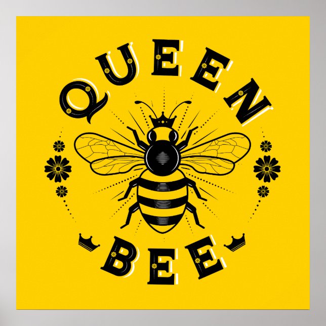 Póster Poster Queen Bee Square (24x24) (Frente)