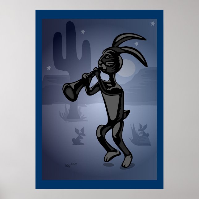 Póster Poster Rabbit Dance Kokopelli (Frente)