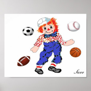 Póster Poster/ Raggedy Andy - Gran para los niños dormito