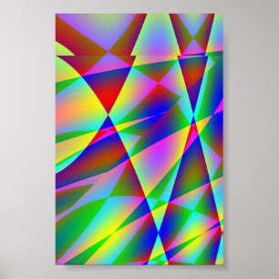 Póster Poster Rainbow Geo