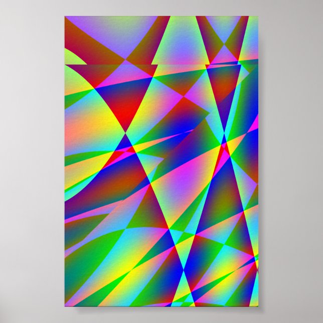 Póster Poster Rainbow Geo (Frente)