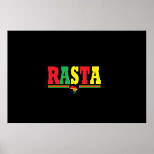 PÓSTER POSTER RASTA REGGAE