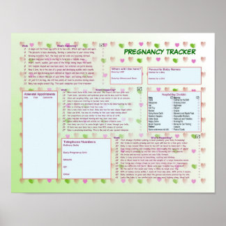 Póster Poster Rastreador de Embarazo