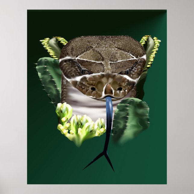 Póster Poster Rattle Snake Face (Frente)