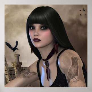 Póster Poster Raven Noche