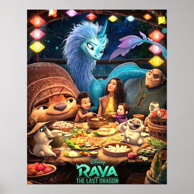Póster Poster Raya Y La Última Estética Dragónica (Frente)
