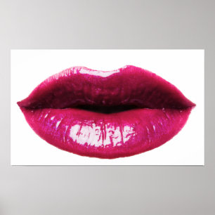 Póster Poster real 20x12 de los labios "