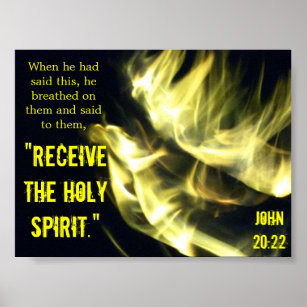 Póster poster "Recibe al Espíritu Santo"