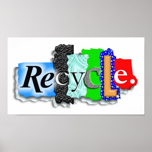 Póster Poster: "RECICLAJE" (Frente)