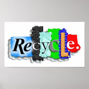 Póster Poster:  "RECICLE "