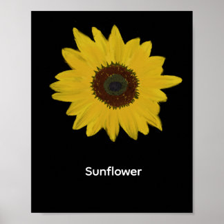 Póster Poster rectangular de girasol