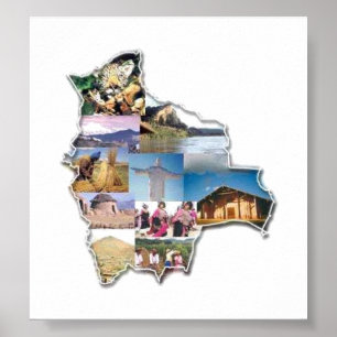 Póster Poster Recuerdo de Bolivia