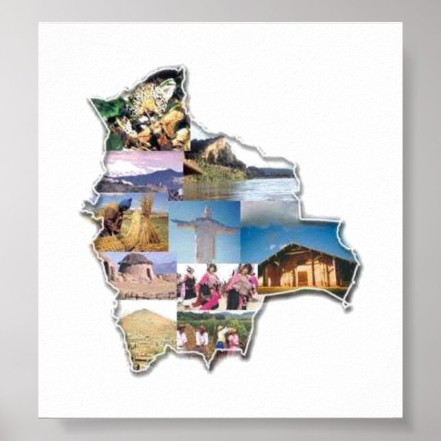 Póster Poster Recuerdo de Bolivia (Frente)