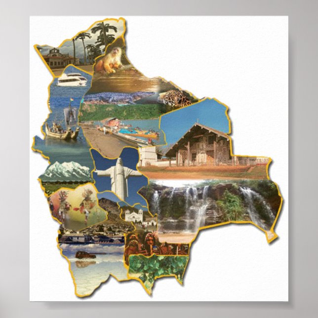 Póster Poster Recuerdo de Bolivia (Frente)