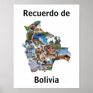 Póster Poster Recuerdo de Bolivia