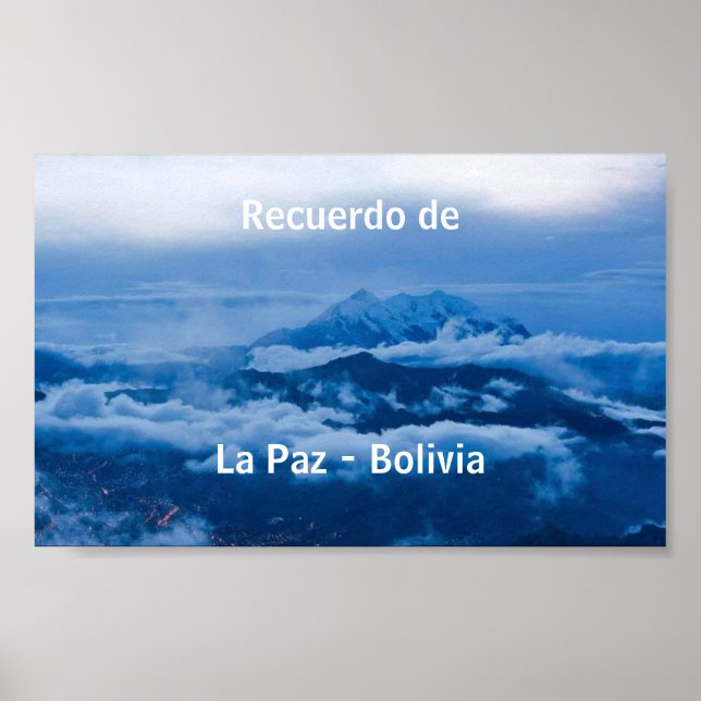 Póster Poster recuerdo de La Paz (Frente)