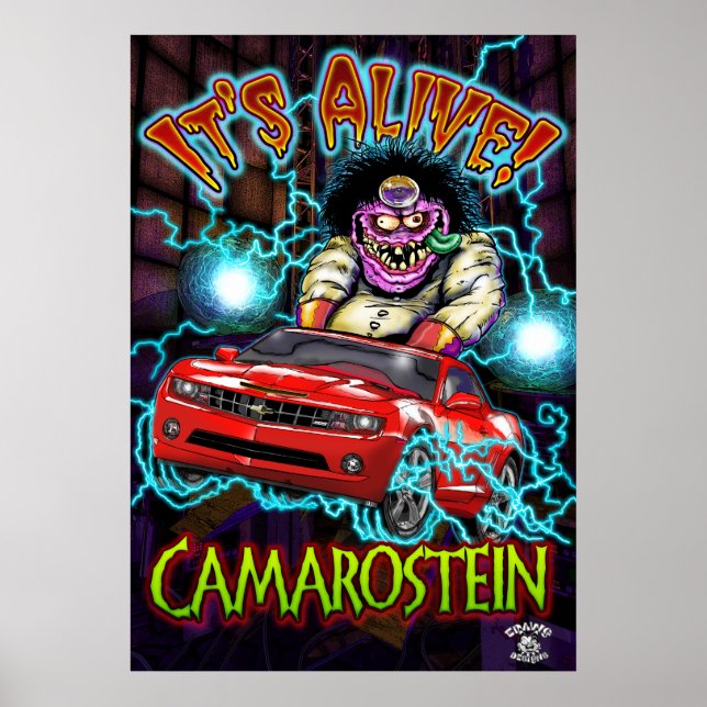 Póster Poster Red Chevy Camaro SS (Frente)