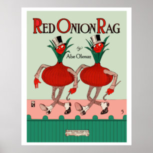 Póster Poster Red Onion Rag