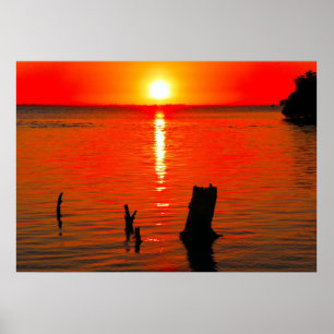 Póster Poster, Red Sunset