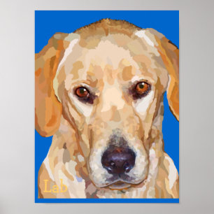 Póster Poster "Reggie" de Labrador Retriever