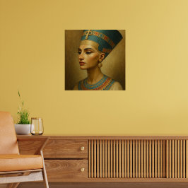 Póster Poster Reina Nefertiti - Retrato Real Egipcio