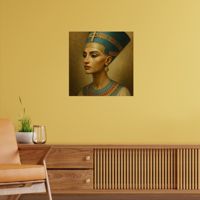 Póster Poster Reina Nefertiti - Retrato Real Egipcio (Salón 2)