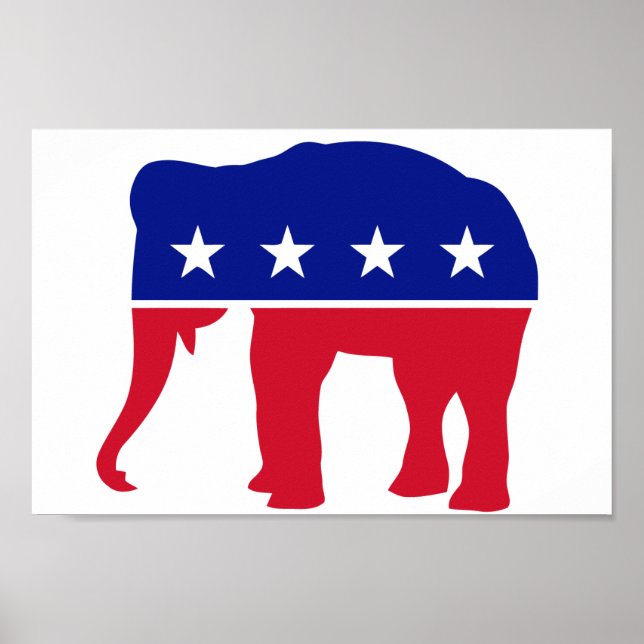 PÓSTER POSTER REPUBLICANO ELEPHANT LOGO (Frente)