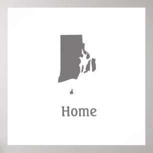 Póster Poster residencial de Rhode Island