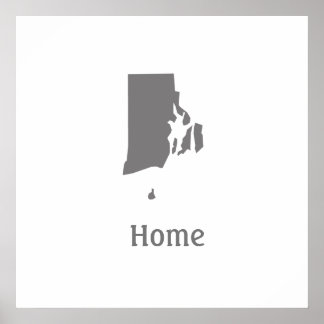 Póster Poster residencial de Rhode Island