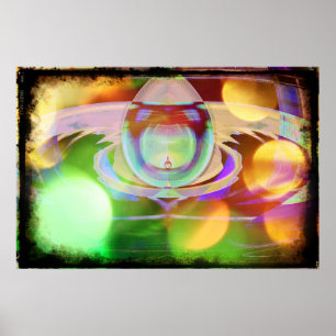 Póster Poster Resumen de la nave espacial Alien Chicken S