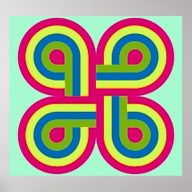 Póster poster retro 1 de los años 70 (Frente)