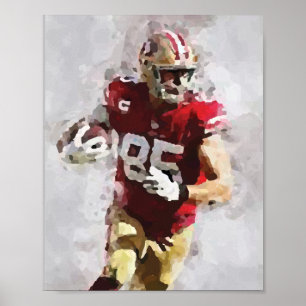 Póster Poster retro abstracto del fútbol americano hermos