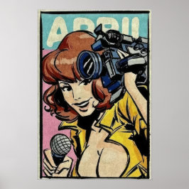 Póster Poster Retro April Ninja