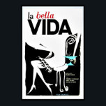 Póster Poster retro Art Deco del licor de película francé<br><div class="desc">Una reproducción de una película cubana Poster de la película francesa "Beautiful LIFE" La Bella Vida Retro Art Deco poster. Digitalmente reformado para resaltar los colores originales,  aún mejor y arreglar tantas imperfecciones como sea posible.</div>