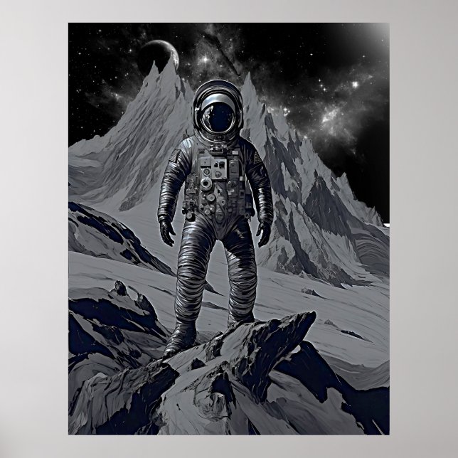 Póster Poster Retro Astronauta Dreamscape (Frente)
