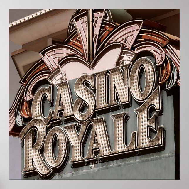 Póster Poster Retro de Casino Royale Las Vegas (Frente)