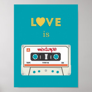 Póster Poster retro de Mixtape