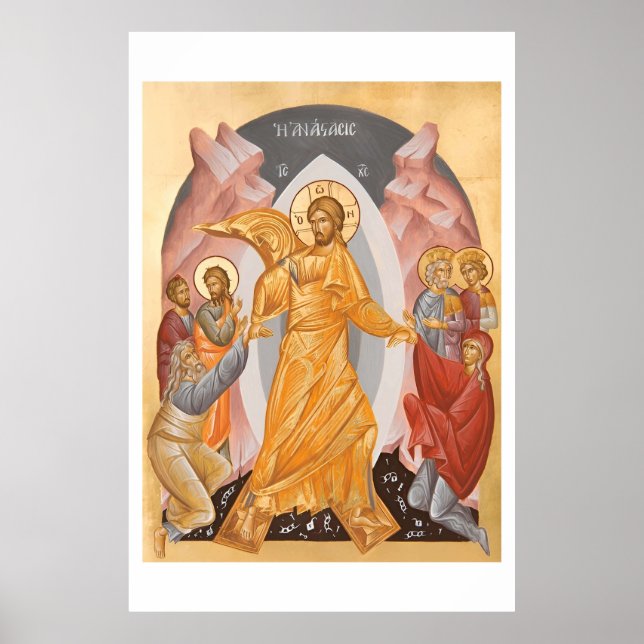 Póster Poster retro de Pascua Cristiana (Frente)