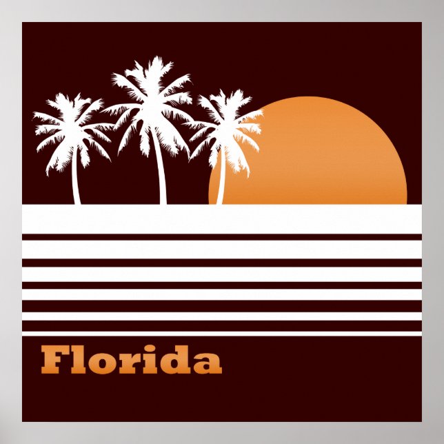 Póster Poster Retro Florida (Frente)