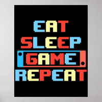 Poster Retro Gamer. Videojuegos divertidos