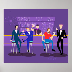 Póster Poster Retro Gay Bar