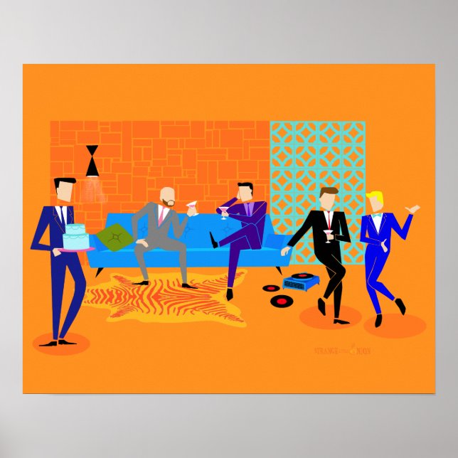 Póster Poster Retro Gay Fiesta (Frente)