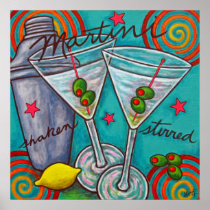 Póster Poster Retro Martini de Lisa Lorenz