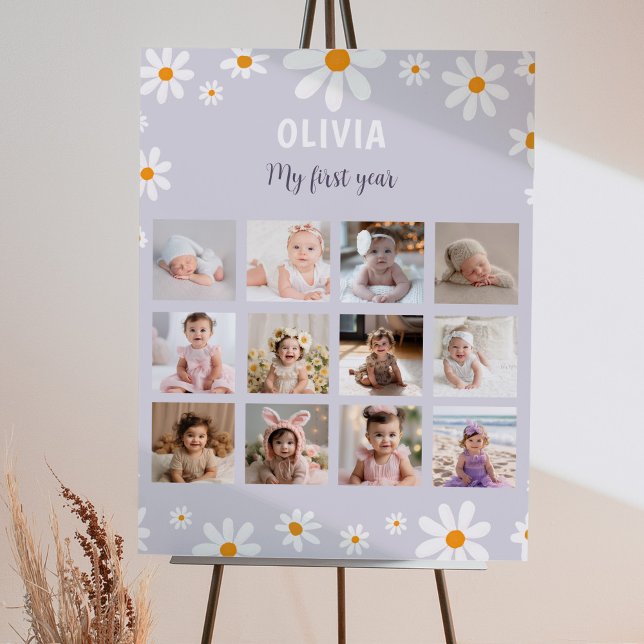 Póster Poster retro morado de margarita (Subido por el creador)