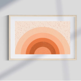 Póster Poster retro psicodélico Groovy colorido